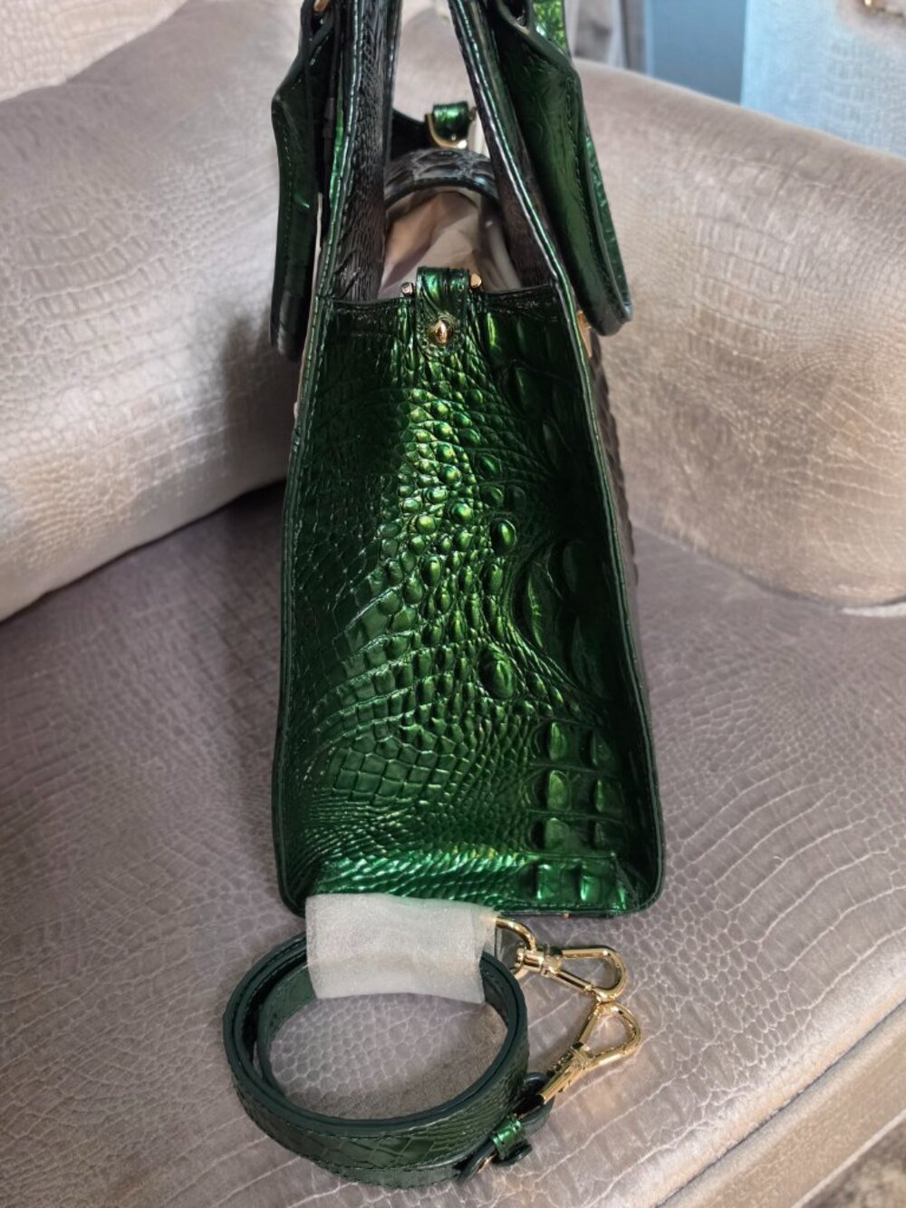 Brahmin Large Adrian Evergreen Ombre Melbourne NWT - Picture 5 of 8